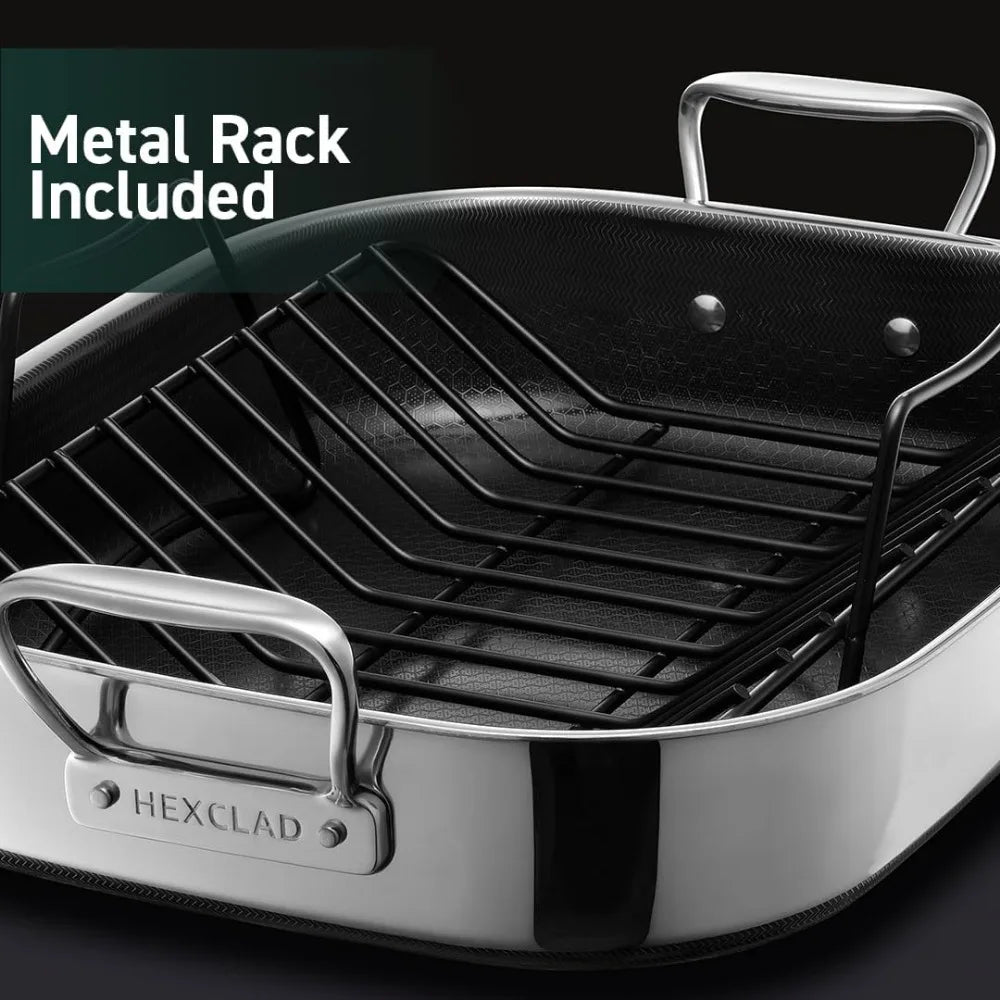 HexClad Hybrid Nonstick Roasting Pan