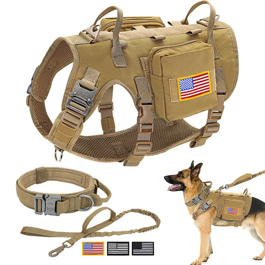 Tactical Dog Collar Harness