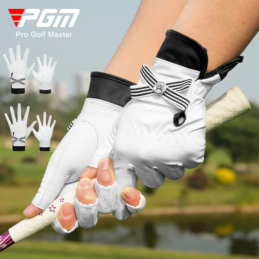 Women Lambskin Leather Golf Gloves