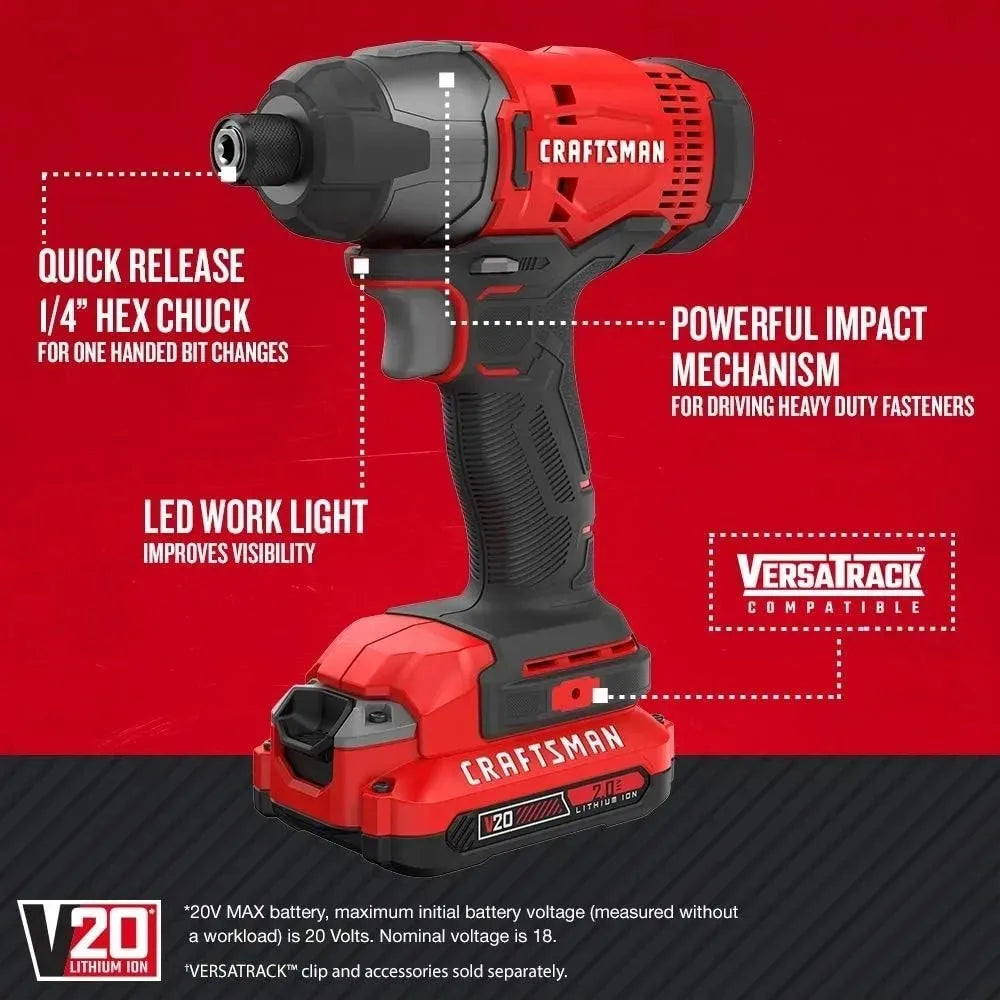 Cordless Drill Combo Kit, 7 Tool