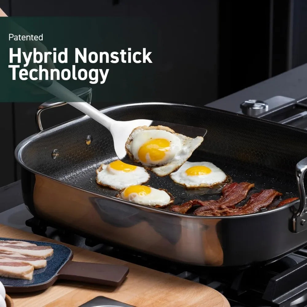 HexClad Hybrid Nonstick Roasting Pan