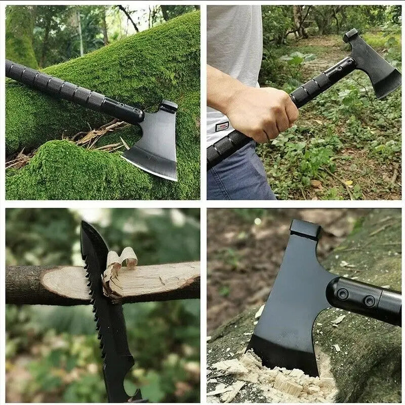 Foldable Tactical Axe Multi Tool Kit Emergency Gear Tourist AX Survival Axe Outdoor Portable Tomahawk Wild Camping Hatchet топор - Adventure Rite