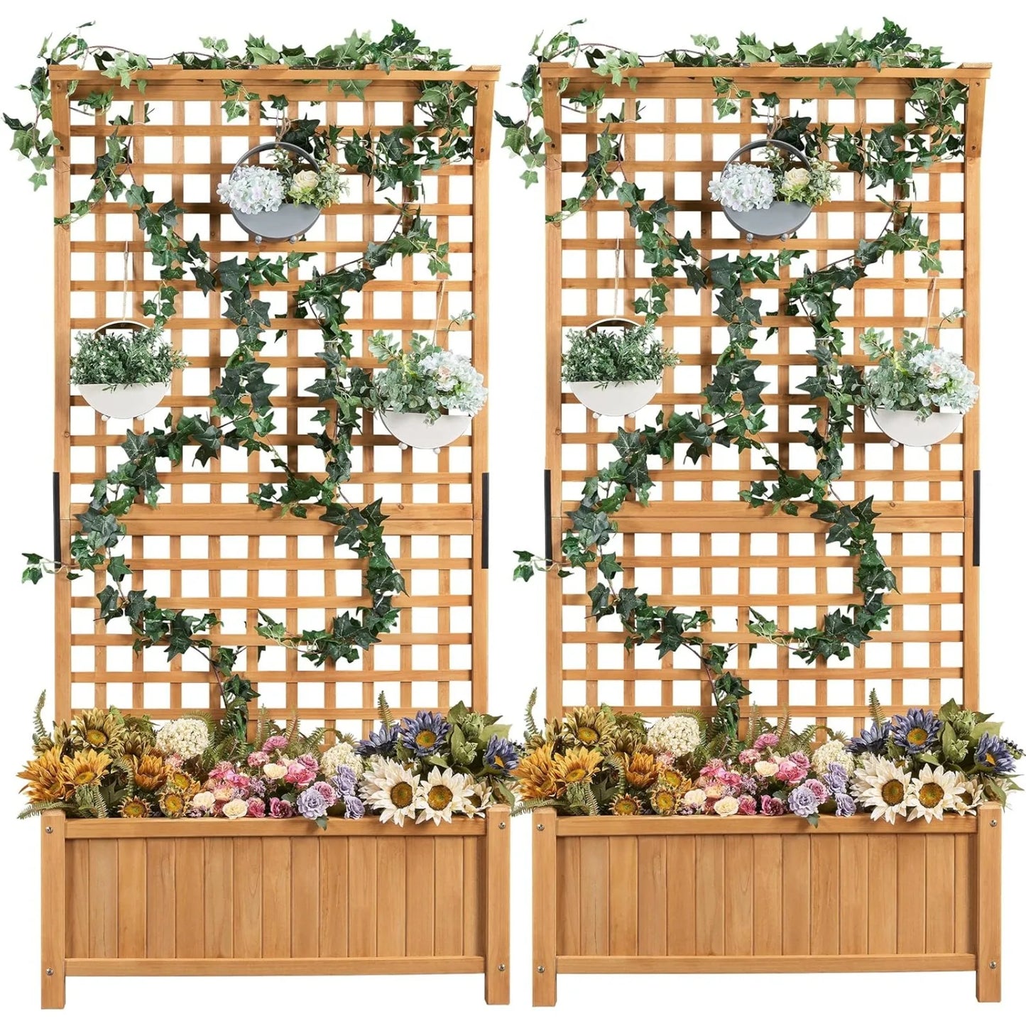 Garden Planter with Trellis