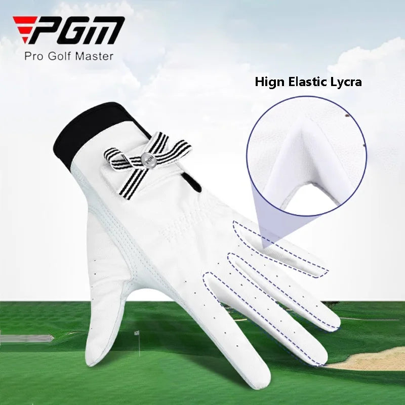 Women Lambskin Leather Golf Gloves