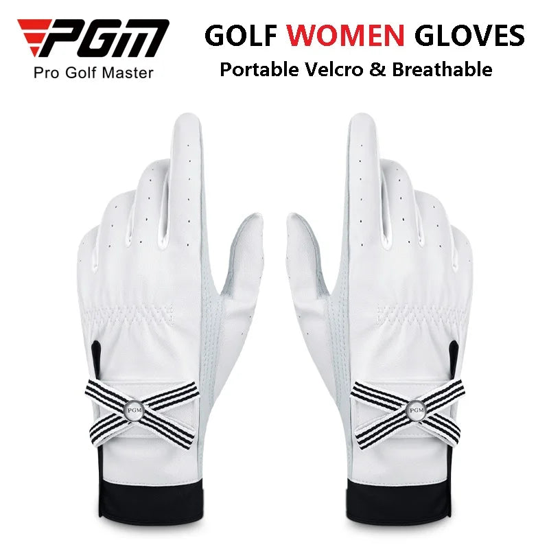 Women Lambskin Leather Golf Gloves