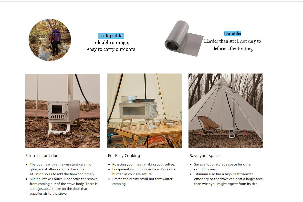 Camping Tent Stove