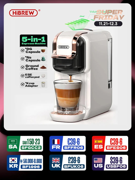 5 in 1 Multiple Capsule Coffee Machine