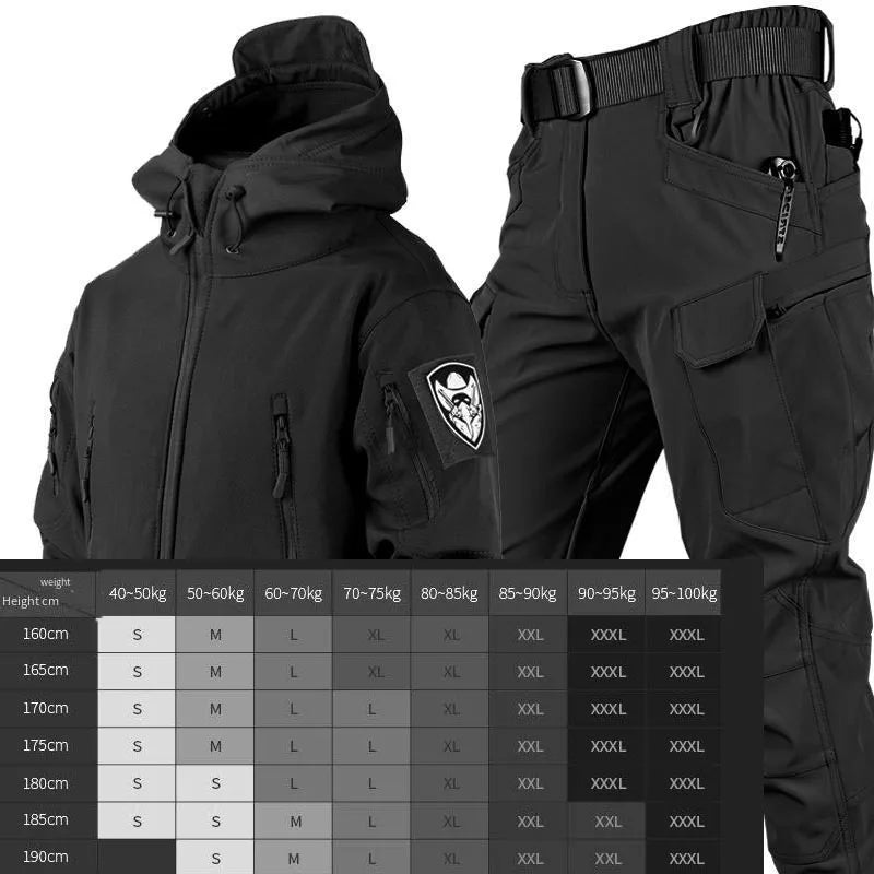 Shark Skin Warmth Jackets Pants Set