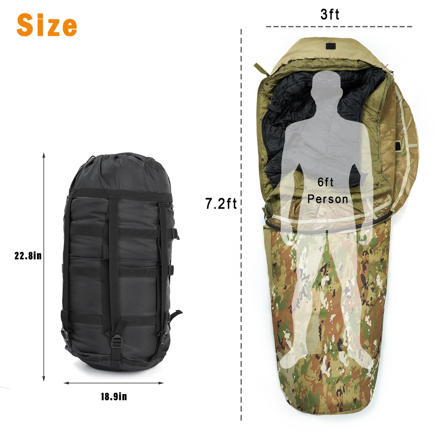 All-Season Waterproof  Modular Sleeping Bags