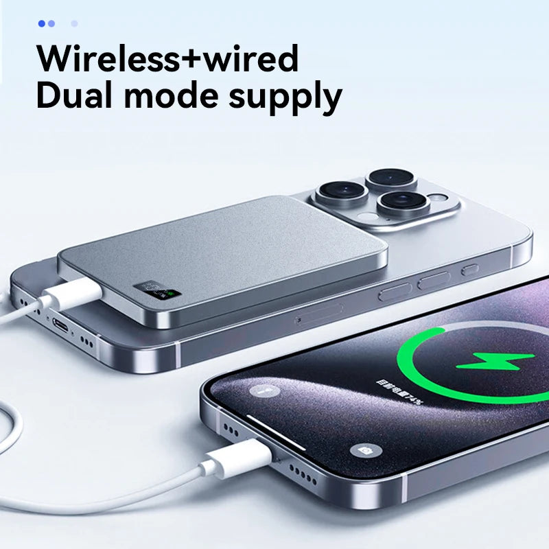 Thin Wireless Power Bank Magnetic