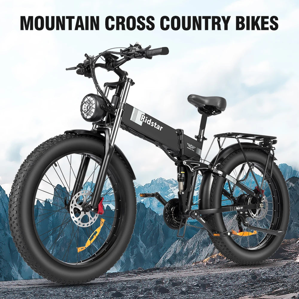 Electric Bike DC-26 1500W 48V 20AH Road City Tire Ebike 26inch Top Aluminum Alloy Outdoor Beach Mountain Bike Bicycle Cycling - Adventure Rite