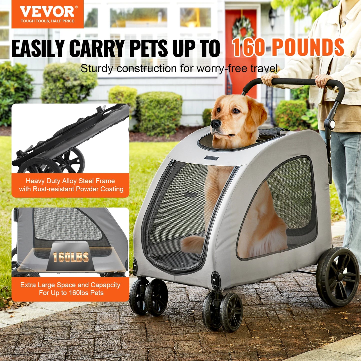 VEVOR Pet Stroller