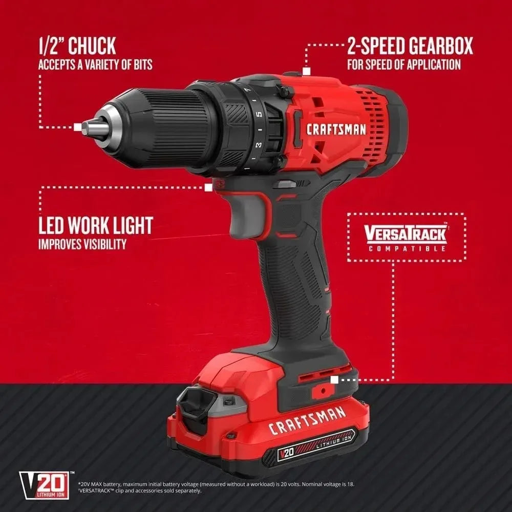 Cordless Drill Combo Kit, 7 Tool