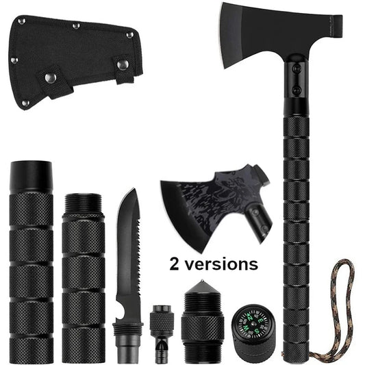 Foldable Tactical Axe Multi Tool Kit Emergency Gear Tourist AX Survival Axe Outdoor Portable Tomahawk Wild Camping Hatchet топор - Adventure Rite