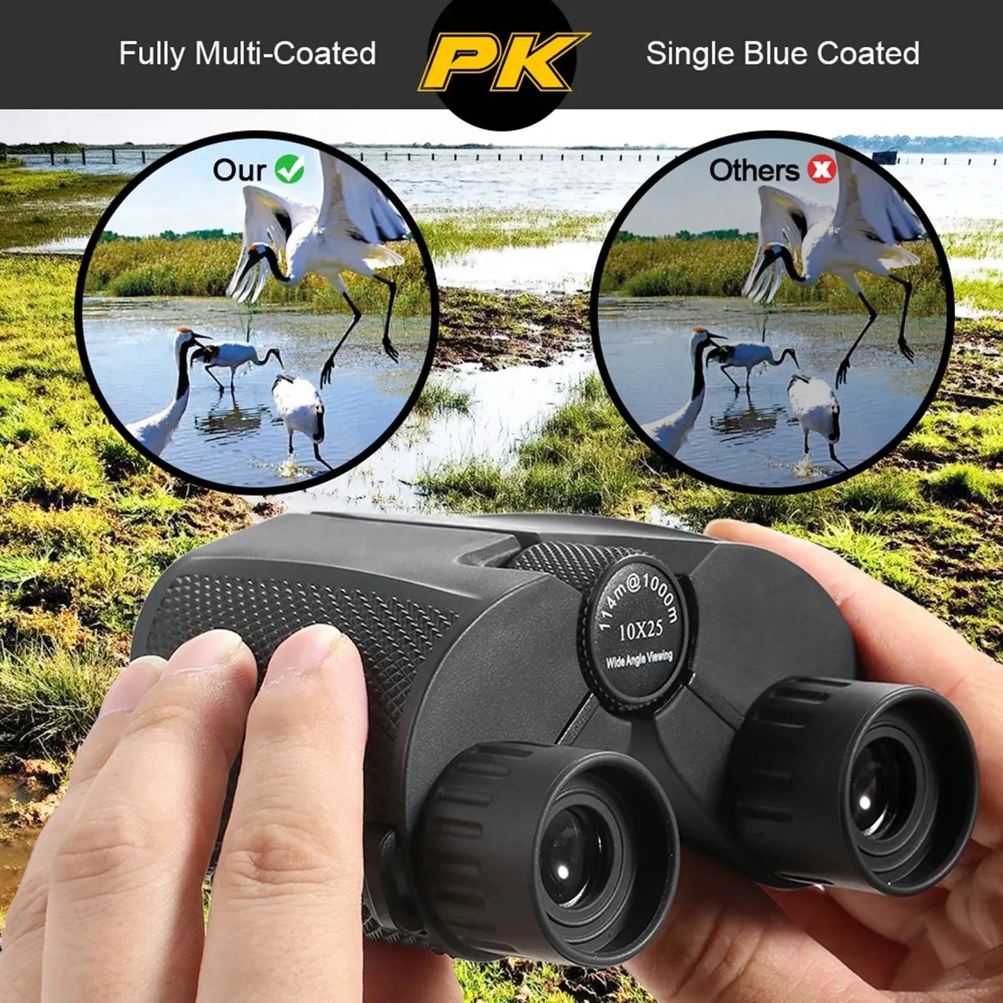 Mini Binoculars 10X25 HD